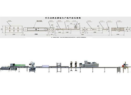 半自動酒水灌裝生產(chǎn)線